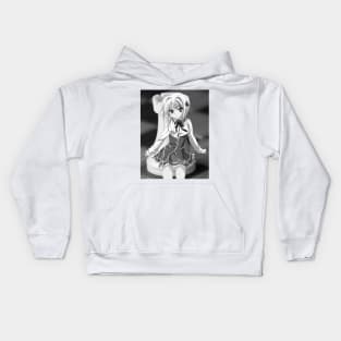 Koneko - High School DxD - black and white Kids Hoodie